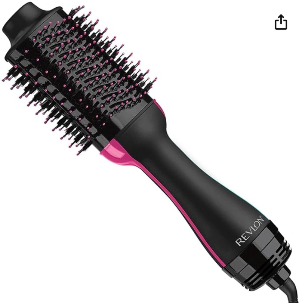 REVLON One-Step Volumizer Original 1.0 Hair Dryer and Hot Air Brush, Black
